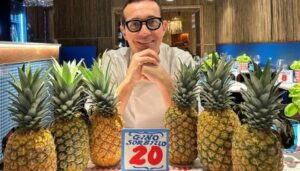 Desafio Reprodução Instagram Oficial pizza com abacaxi