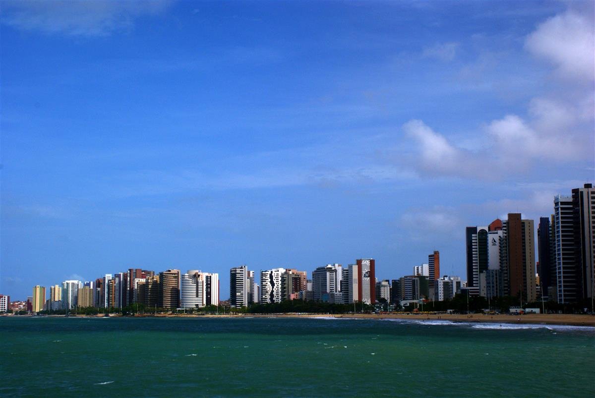 Vista aérea de Fortaleza, no Ceará, cidade onde ocorreu a morte da bebê Helena