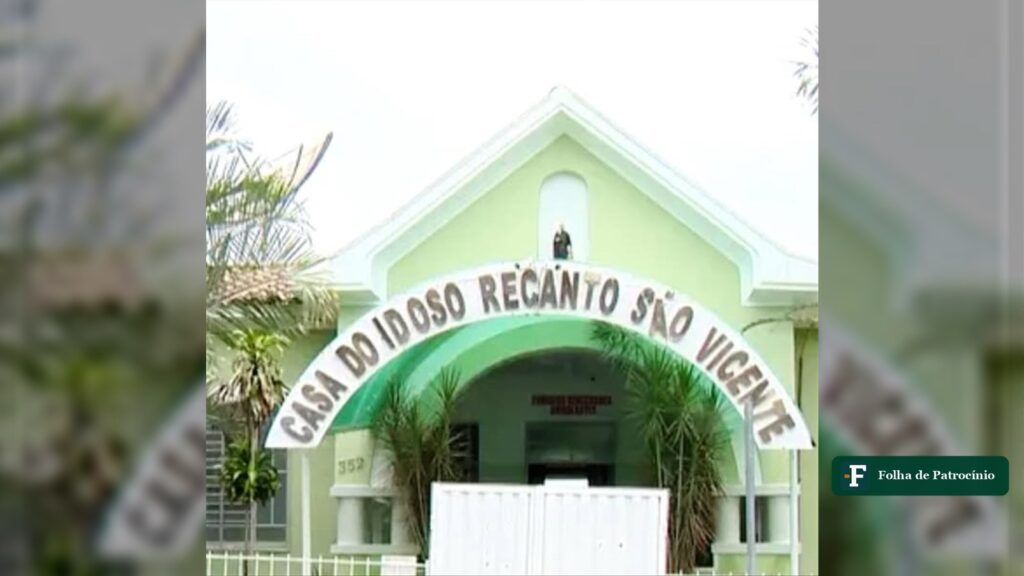 Casa do Idoso Recanto São Vicente - fachada da unidade em Patrocínio