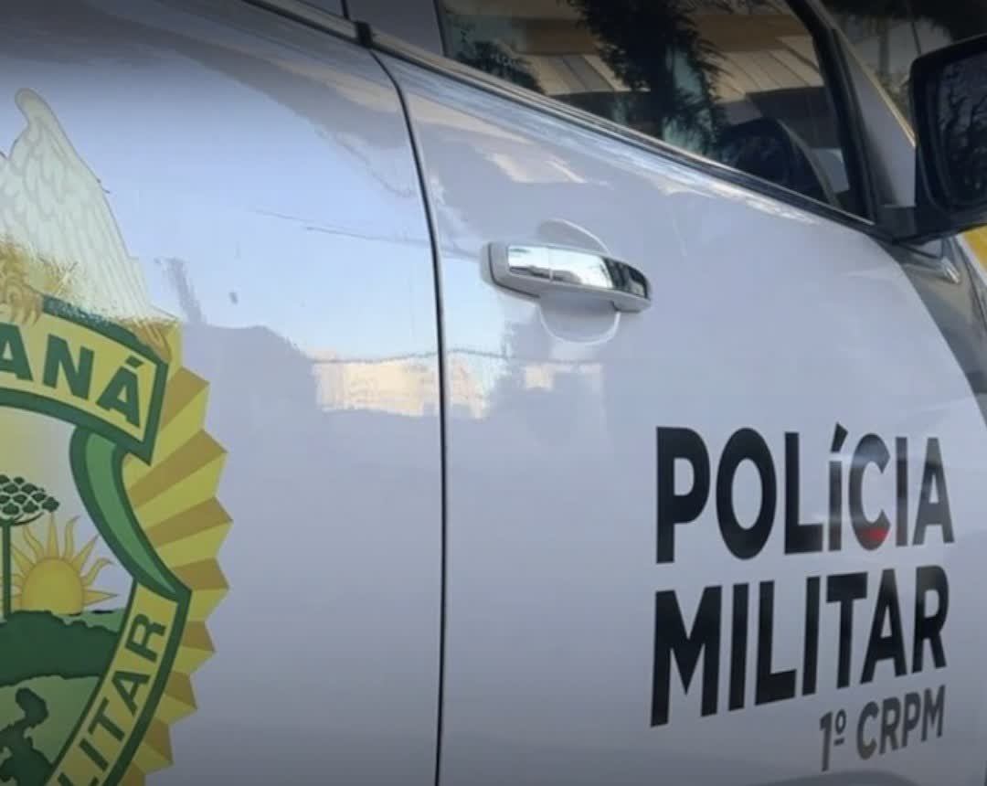 Viatura da Polícia Militar do Paraná no caso de morte de bebê em Ponta Grossa