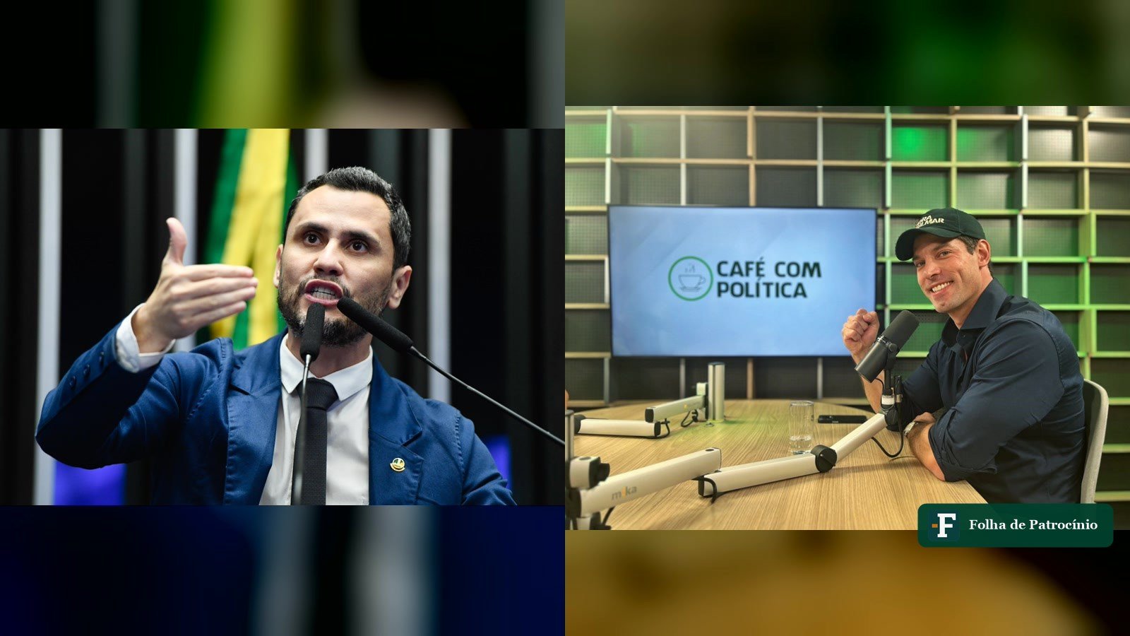 Cleitinho Azevedo e Marco Antônio Superman, que negociam apoio mútuo na disputa eleitoral de 2026 em Minas Gerais