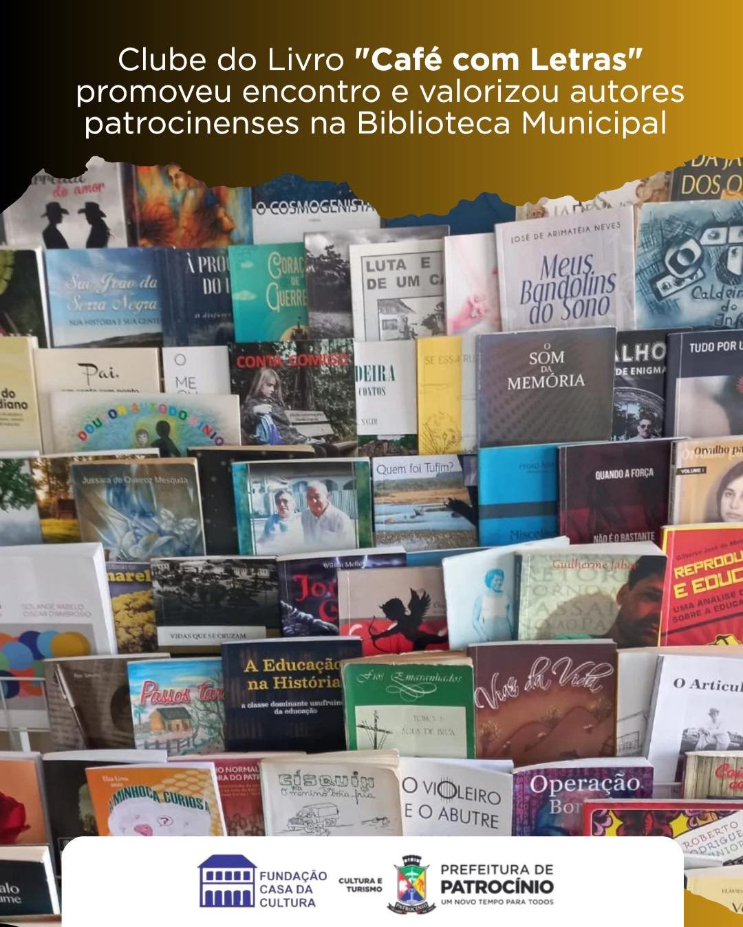 Clube do Livro Café com Letras valoriza literatura patrocinense