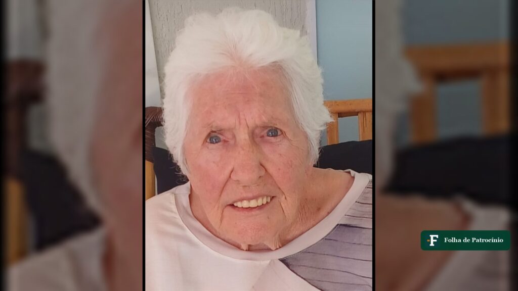 Retrato de Zulma Laura de Oliveira Resende, que morreu aos 93 anos em Patrocínio