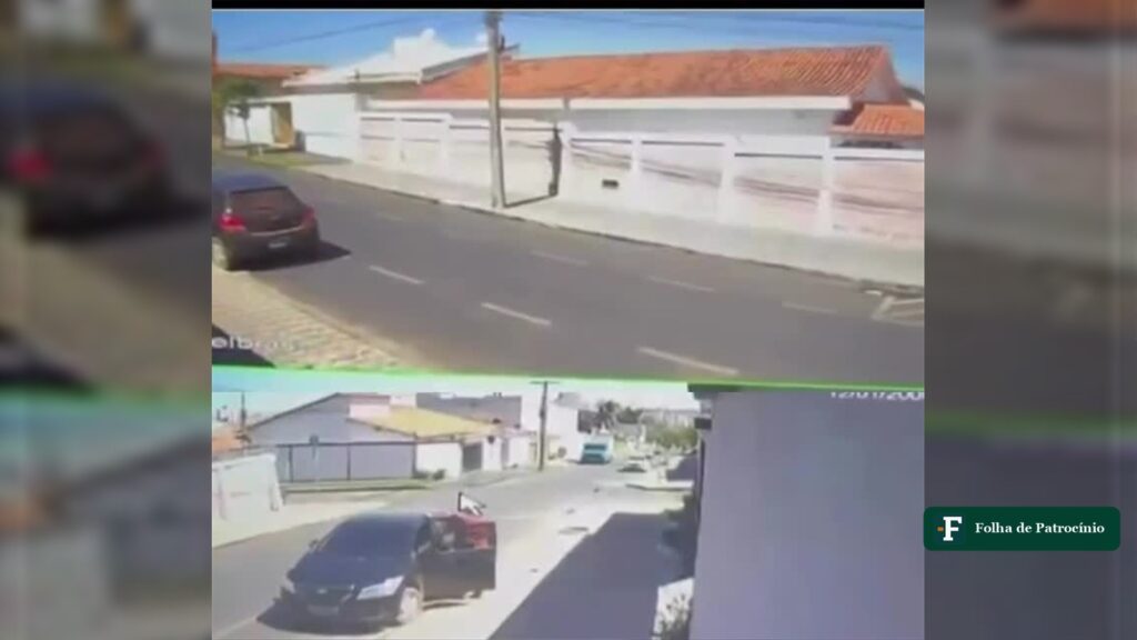 Câmeras registram suposto furto de café em Patrocínio em rua residencial
