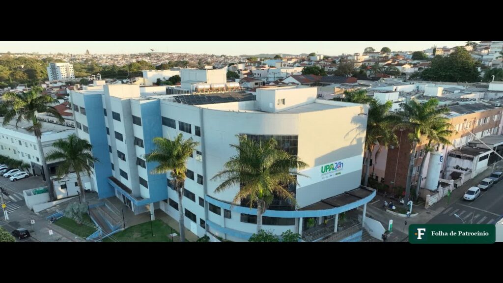 Vista aérea da UPA 24 Horas de Patrocínio, unidade envolvida na investigação na UPA de Patrocínio