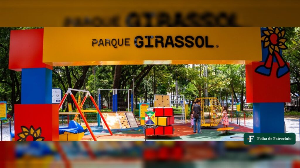 Parque Girassol com brinquedos acessíveis para crianças com deficiência