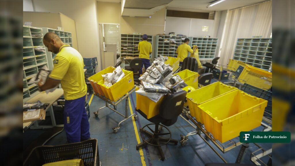 Unidade de distribuição dos Correios que processa compras do Paraguai e outras encomendas