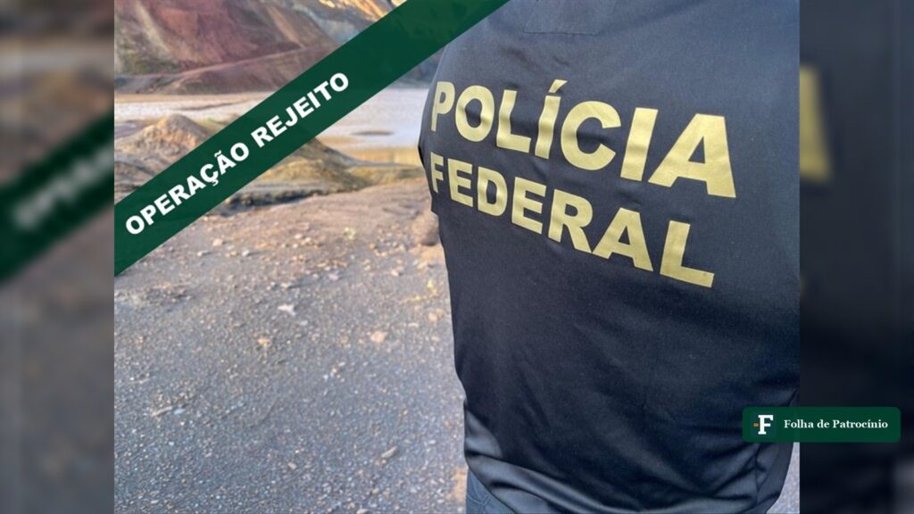 Agente da Polícia Federal em ação de campo da Operação Rejeito contra mineração ilegal em Minas Gerais