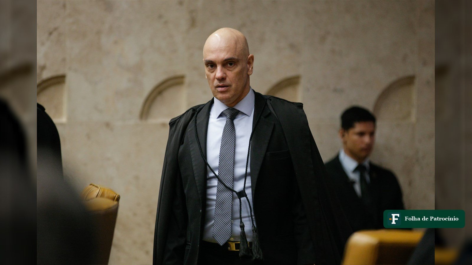 Ministro Alexandre de Moraes durante sessão do STF, voto vencido na detração da pena