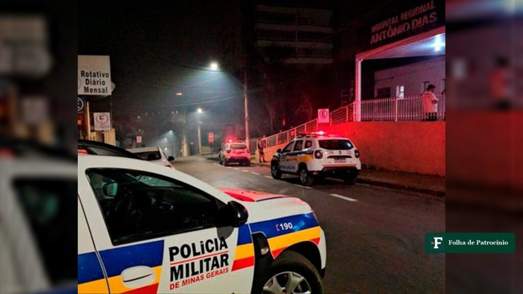 Viaturas policiais em ronda noturna em Patos de Minas, cidade onde ocorreu caso de estupro de vulnerável