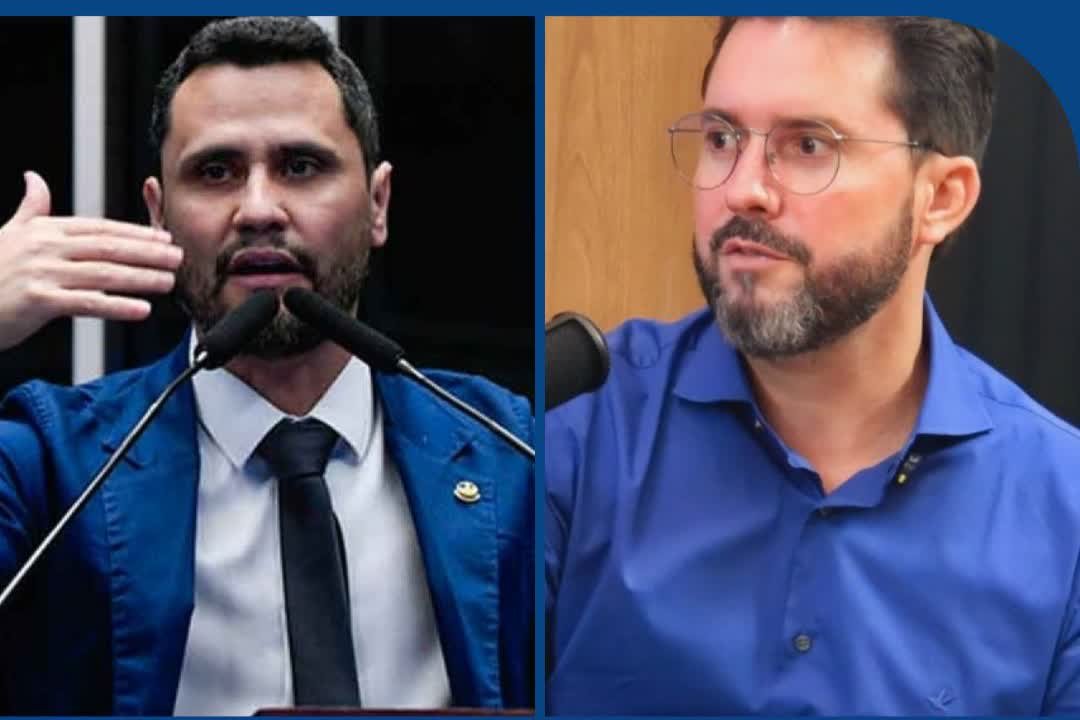 Luís Eduardo Falcão e o senador Cleitinho Azevedo, cotados para a disputa em que Falcão pode virar cabeça de chapa ao governo de Minas
