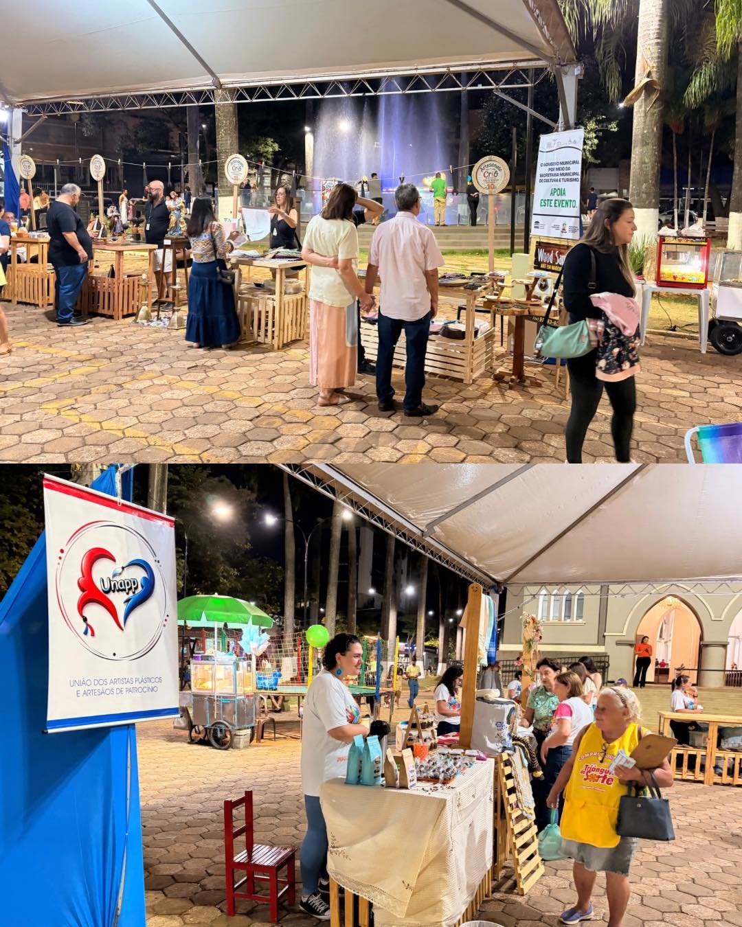 Artesãos expõem peças na feira de artesanato em Patrocínio