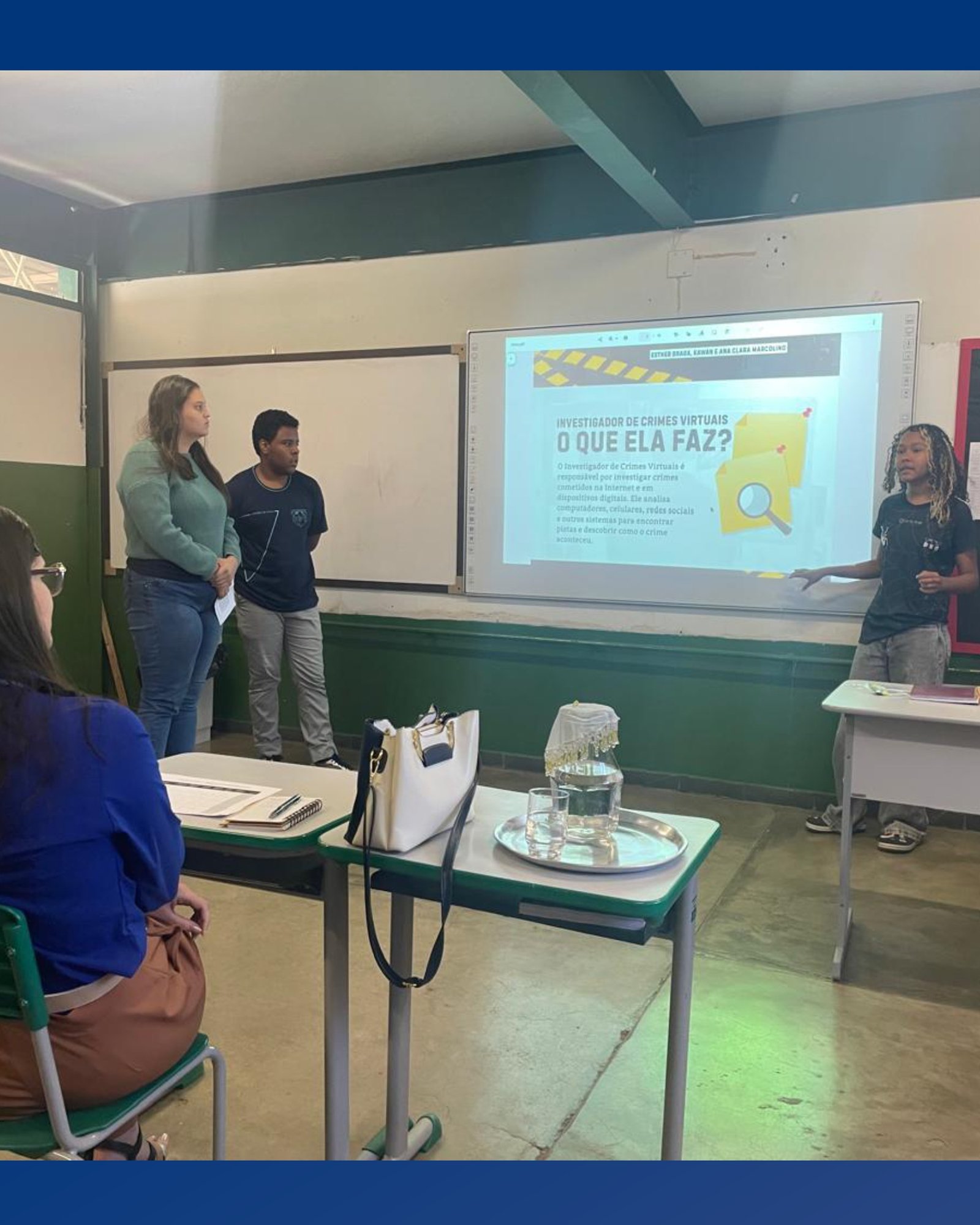 Grupo apresenta a profissão fictícia Investigador de Crimes Virtuais na Feira das Profissões Fictícias