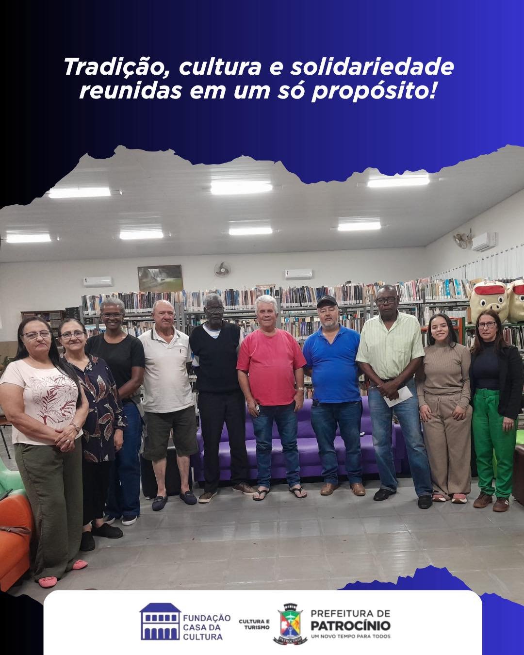 Cartaz oficial sobre a reunião das Folias de Reis em Patrocínio