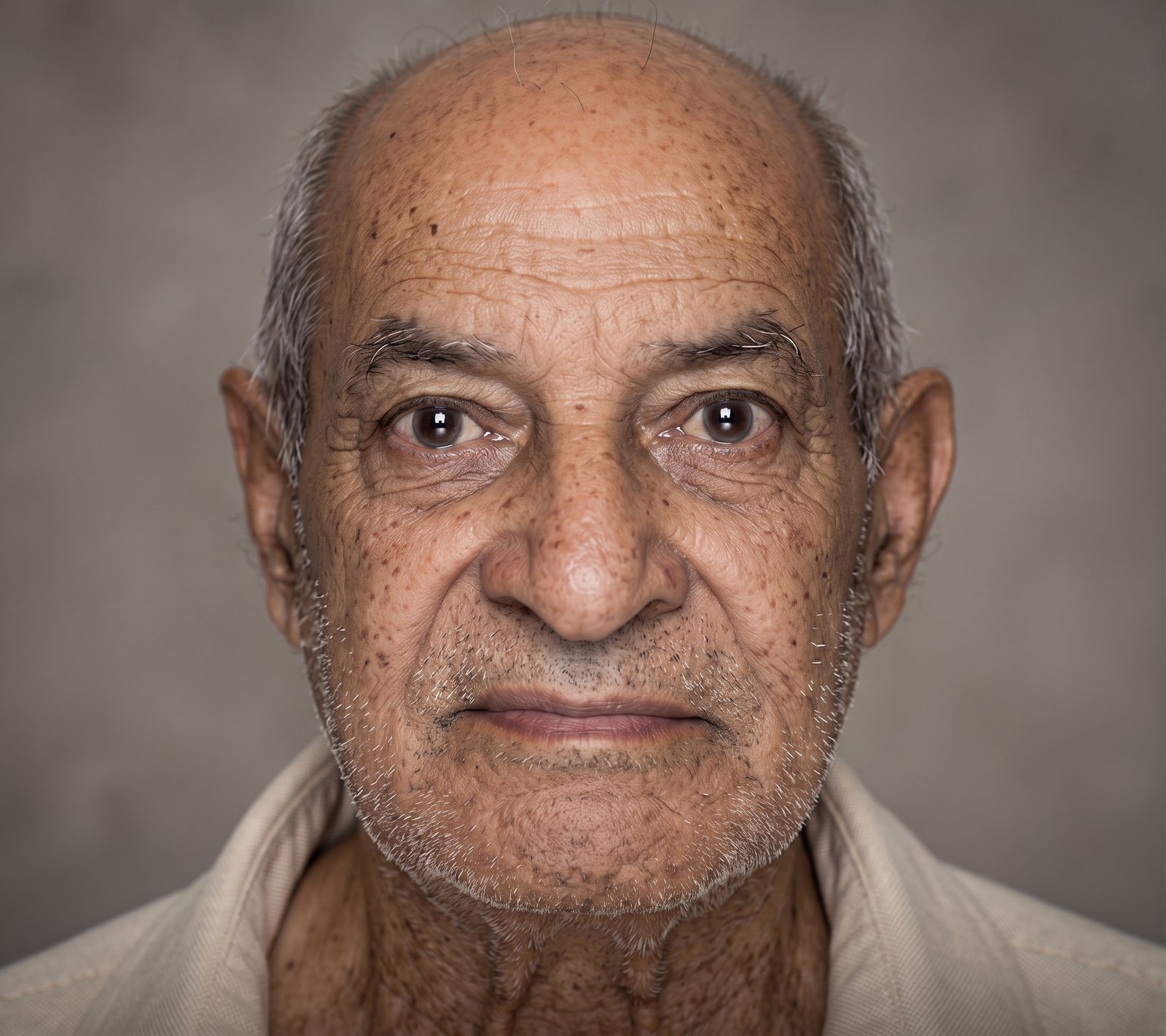 Retrato colorizado de José Francisco, o Zé Bode, morador de Cruzeiro da Fortaleza
