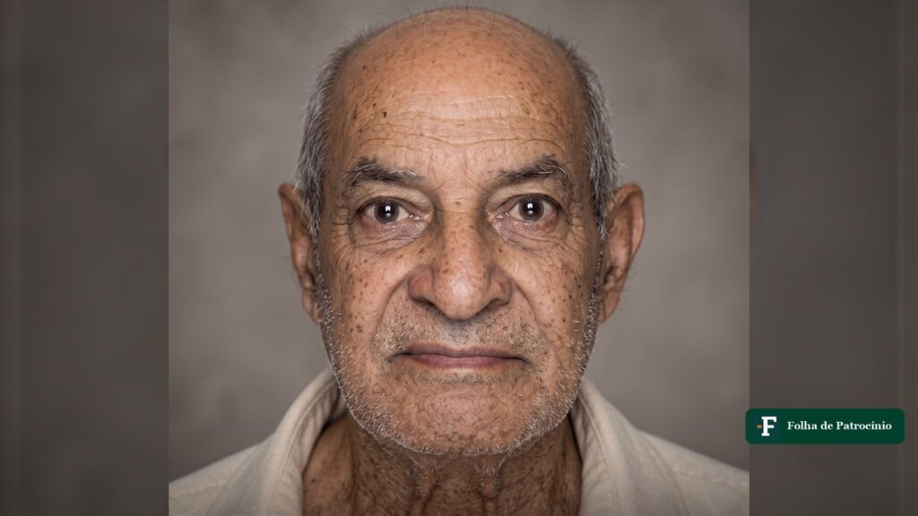 José Francisco, o Zé Bode, retrato colorizado, morador de Cruzeiro da Fortaleza