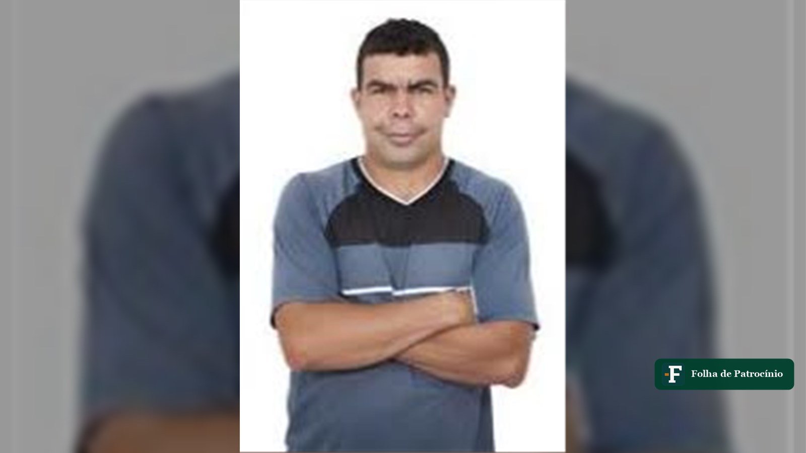 Kiko do Fênix, de braços cruzados, em foto de candidatura de 2024