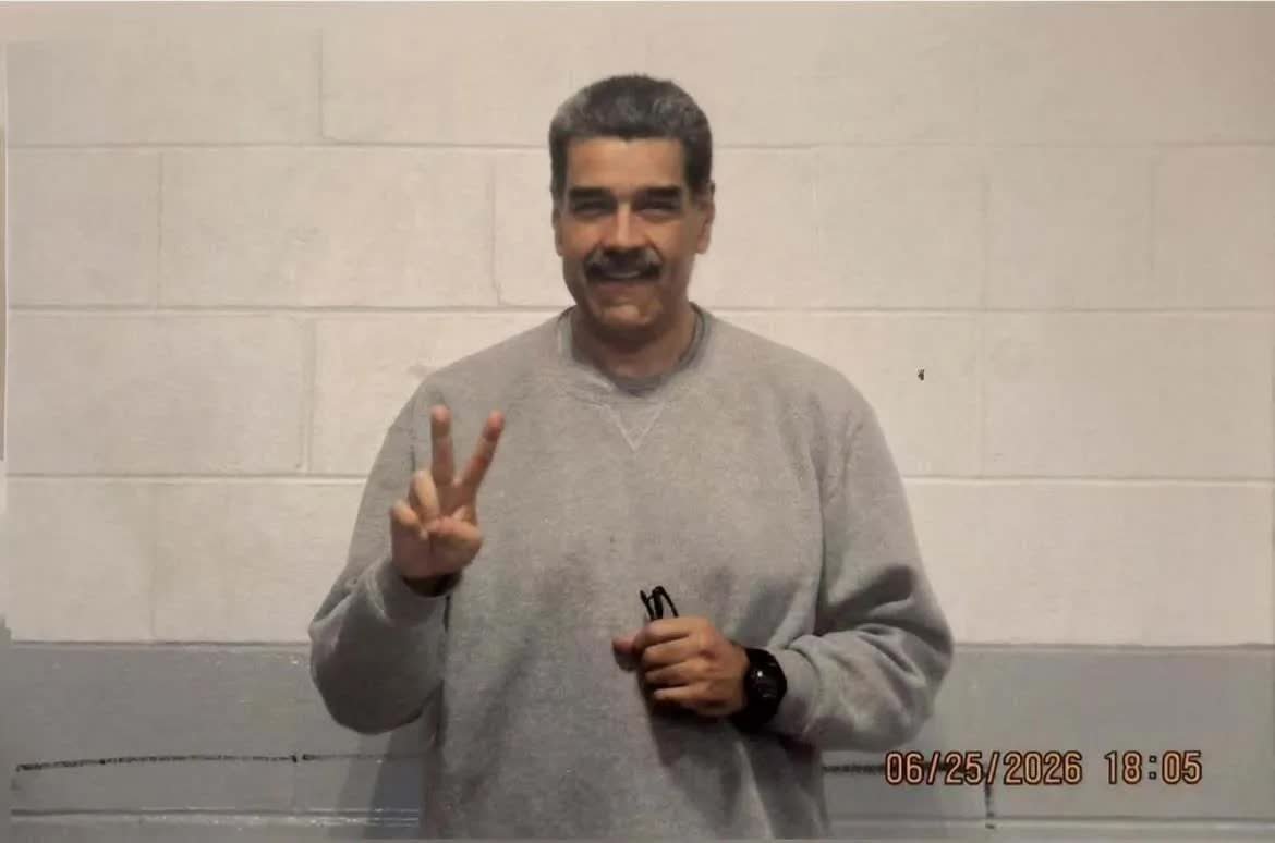 Nicolás Maduro na prisão dos Estados Unidos, em foto de junho de 2026