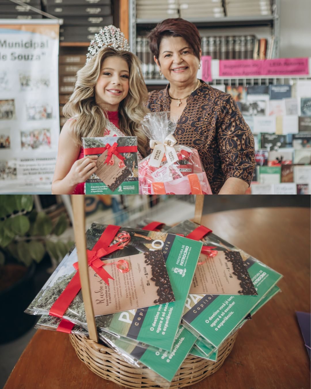 Candidatas do Pequena Miss Minas Gerais posam com óculos escuros em Patrocínio