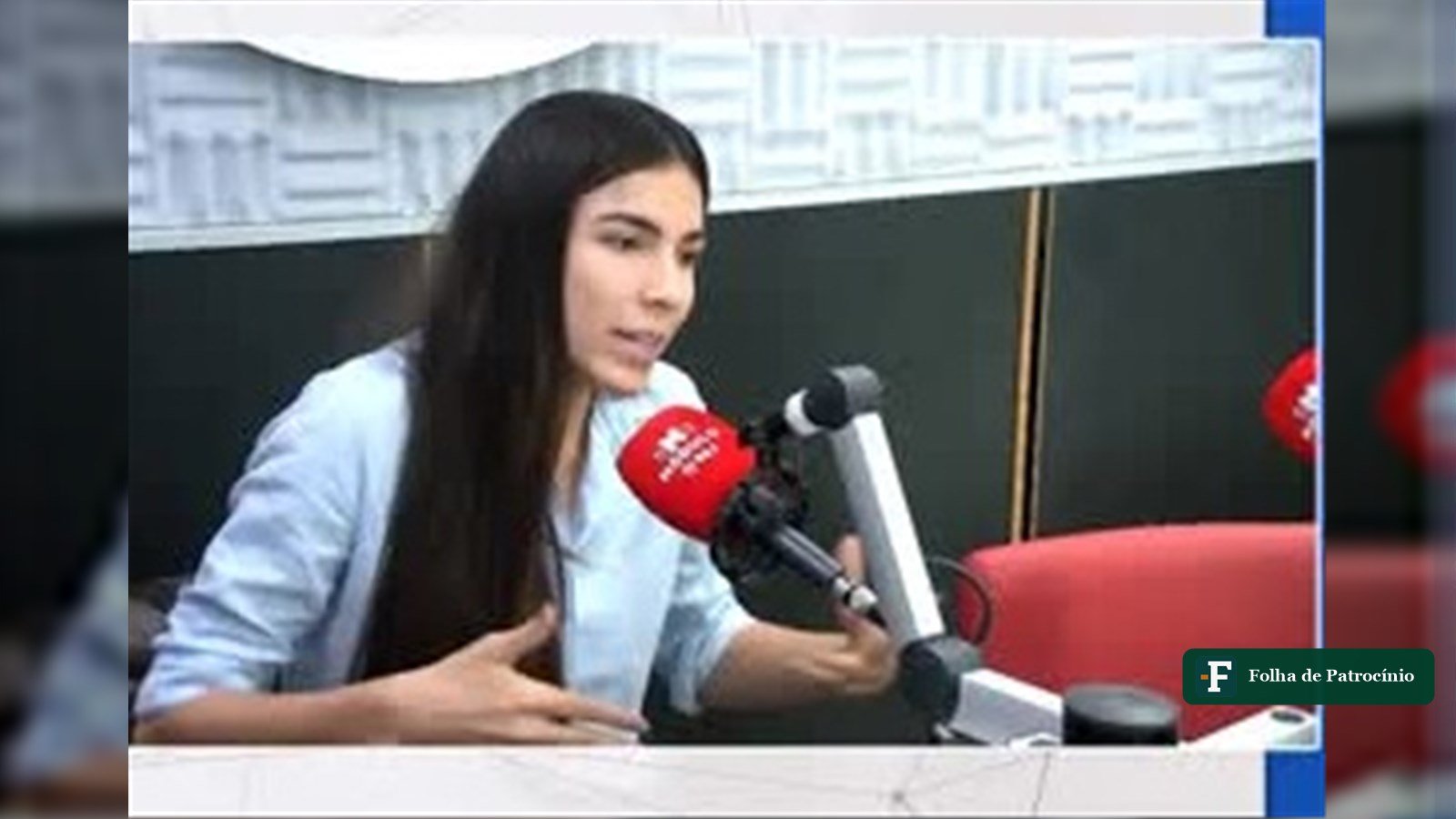 Promessa não cumprida: Maria Clara Marra durante entrevista à rádio Módulo FM