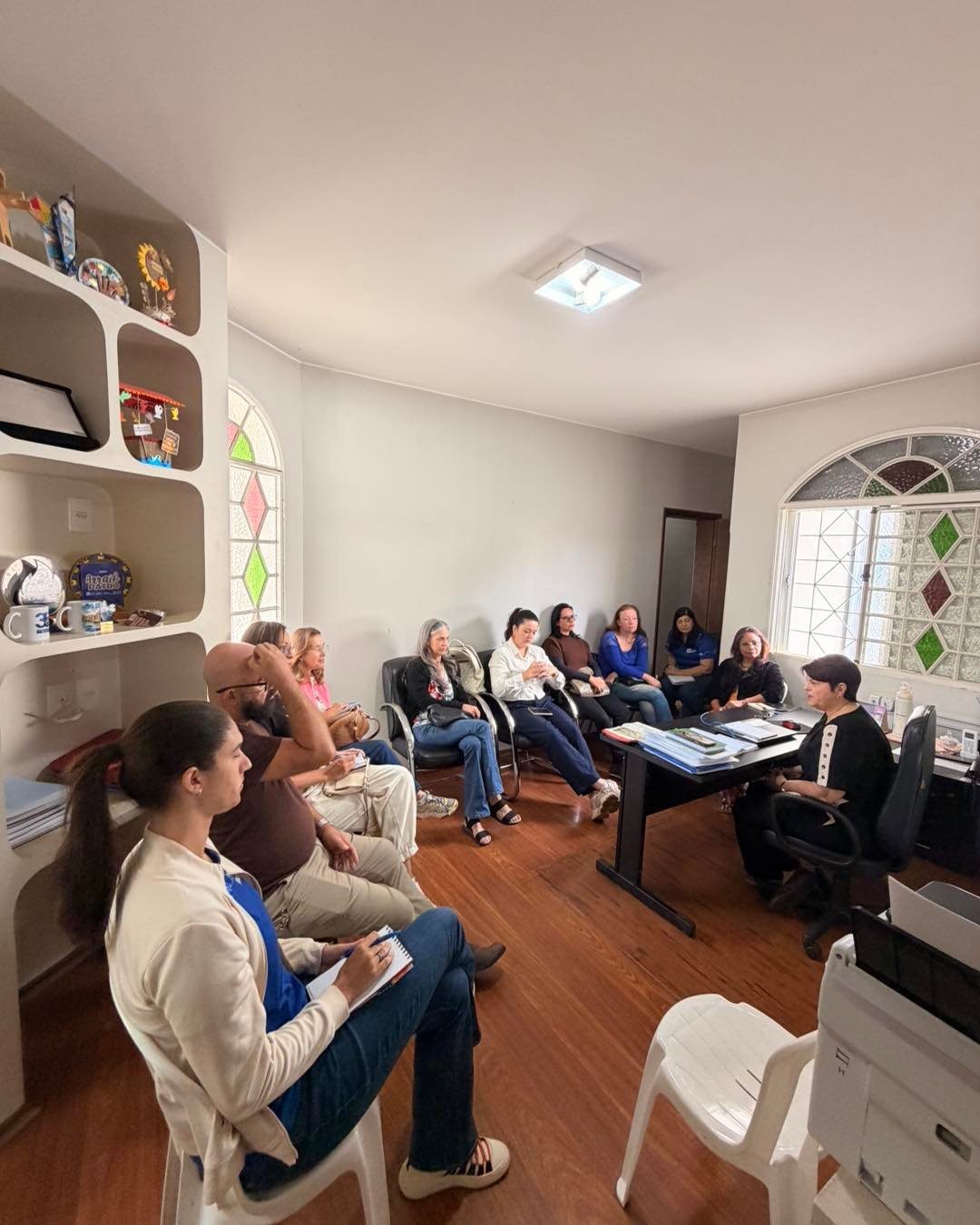 Reunião de alinhamento com os grupos de artesanato de Patrocínio