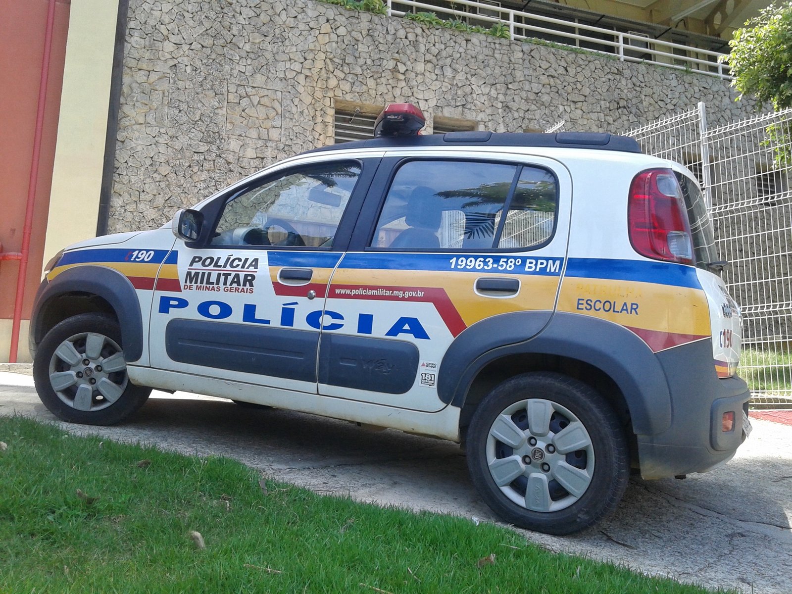 Viatura da Polícia Militar de Minas Gerais, ilustrando o caso de sequestro em João Pinheiro