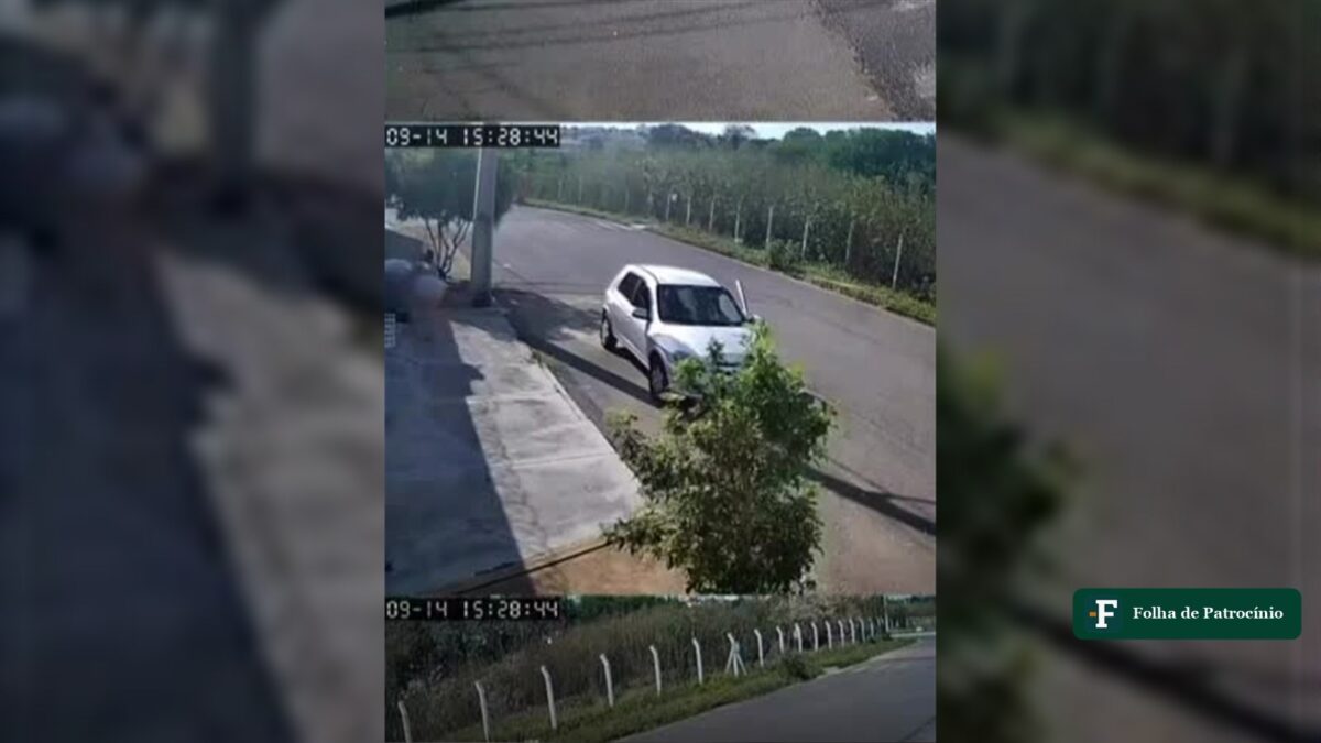 Vídeo de câmera flagra agressão em Patrocínio, no Jardim Vitória