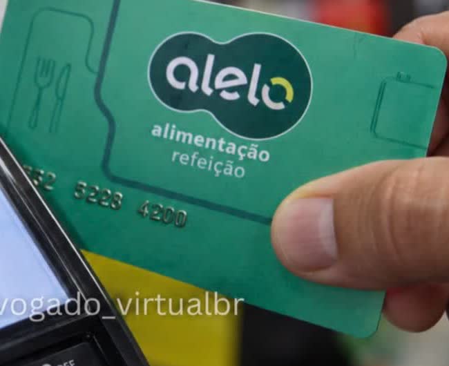 Cartão de vale-alimentação em Patrocínio sendo usado no pagamento