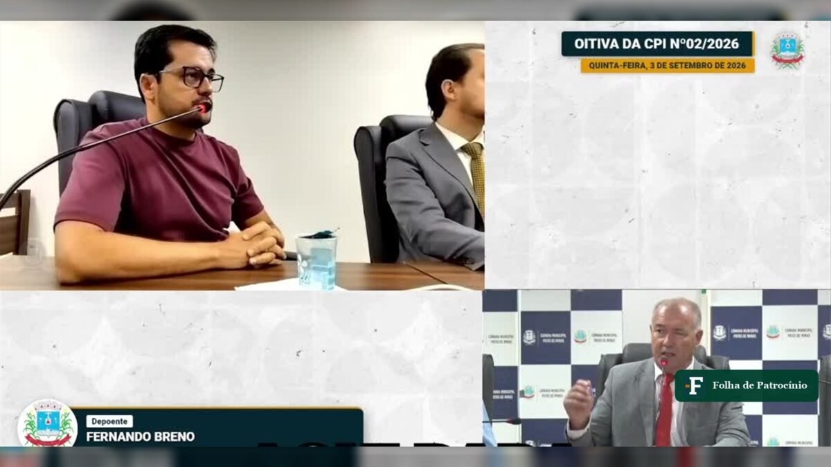 Presidente da CPI da Saúde ameaça dar voz de prisão a depoente em Patos de Minas