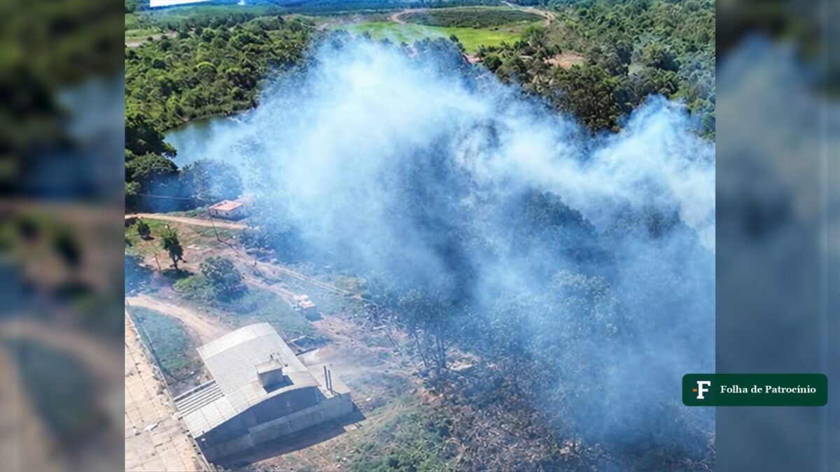 Incêndio na EPAMIG queima 20 hectares em Patrocínio