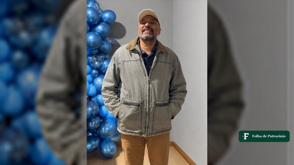 Alcebiades dos Santos, morador de Patrocínio, em foto de família