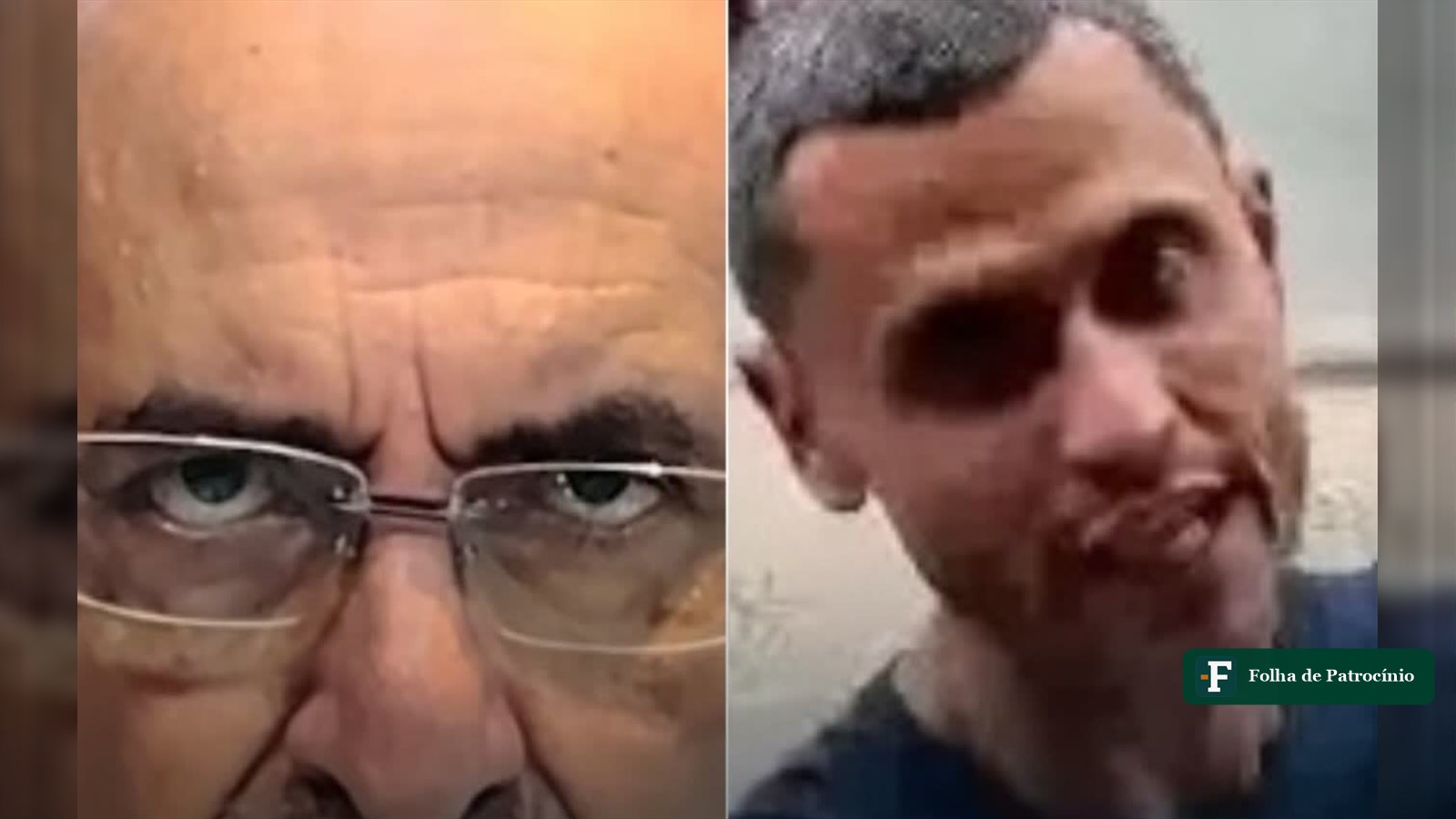 Kalil confunde Cleitinho: frame do vídeo mostra o candidato ao lado da imagem do irmão de Cleitinho, Gleidson Azevedo