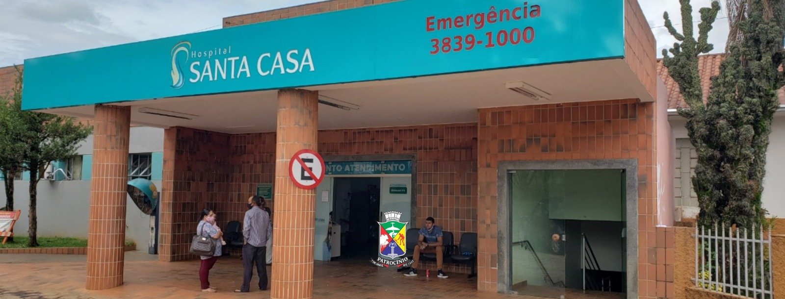 Fachada da Santa Casa de Patrocínio, que vai receber R$ 400 mil para renovar o enxoval