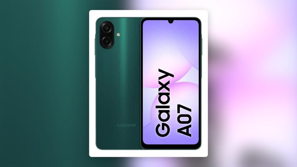 Samsung Galaxy A07 256 GB na cor verde