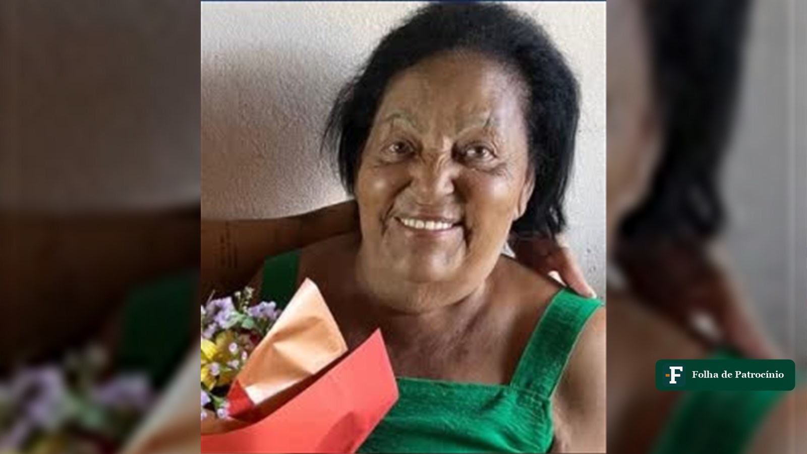 Onofra Cunha de Souza, moradora de Patrocínio que morreu aos 86 anos, em foto de arquivo da família