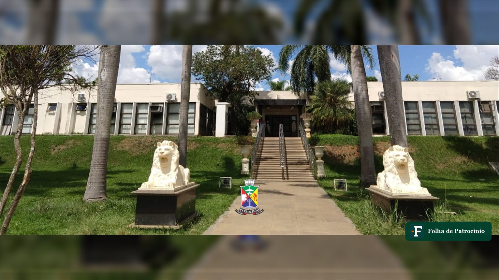 Fachada do Paço Municipal de Patrocínio, Município citado nos processos sobre o cartão FaceCard