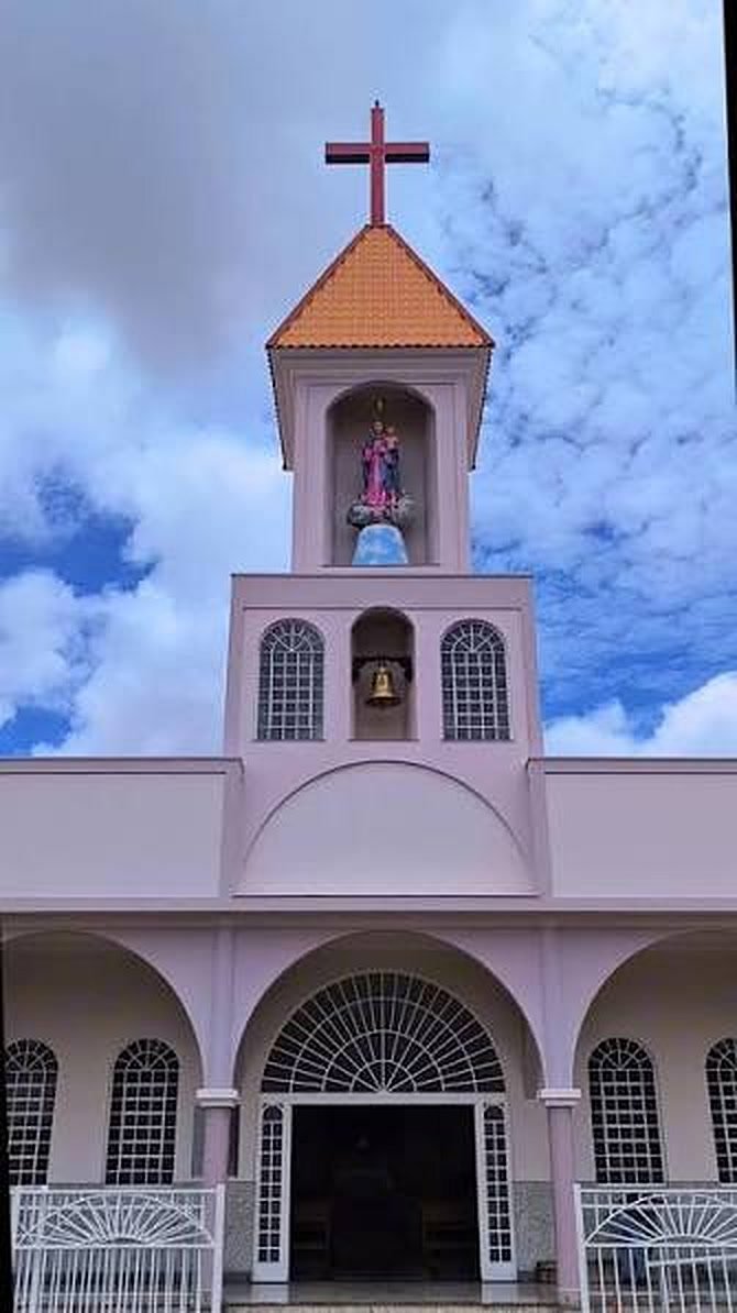 Fachada da Paróquia Santa Terezinha, onde acontece a Festa de Santa Terezinha