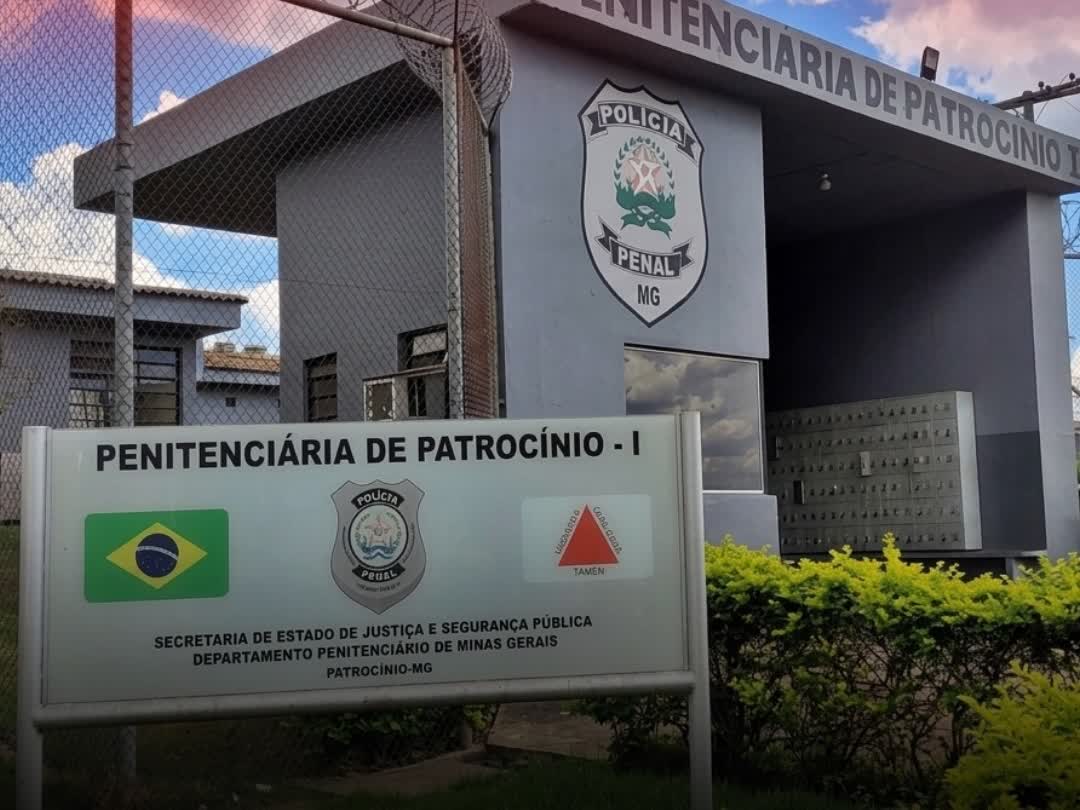 Fachada da Penitenciária de Patrocínio, onde ocorreu a segunda morte de detento em menos de um mês