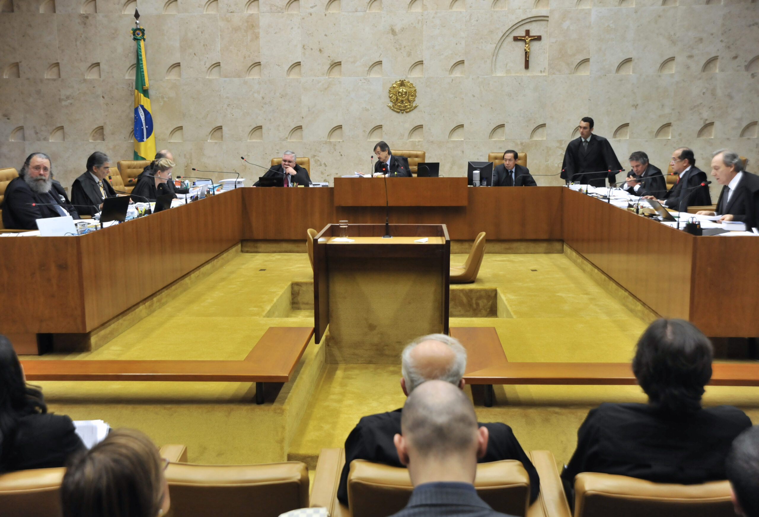 Plenário do STF em sessão, onde será julgado o caso do diretor-geral da PF