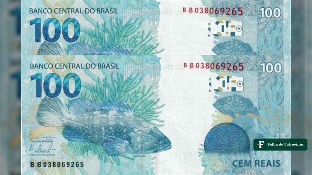 Nota de 100 reais, ilustra a reação do mercado à pesquisa eleitoral