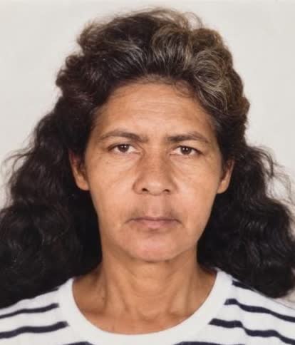 Maria de Fátima de Jesus, aos 87 anos, em foto divulgada com a nota de falecimento