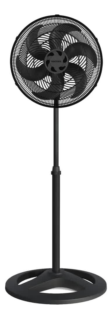 Ventilador de coluna Ventisol Turbo de 6 pás e 40 cm na cor preta