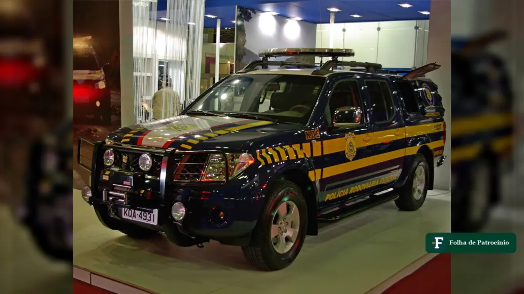 Viatura da Polícia Rodoviária Federal em exposição, em foto de arquivo