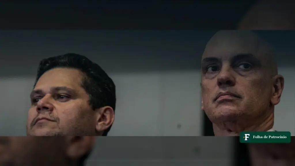 Almoço de Alcolumbre com Moraes: Davi Alcolumbre e Alexandre de Moraes lado a lado em evento em Brasília