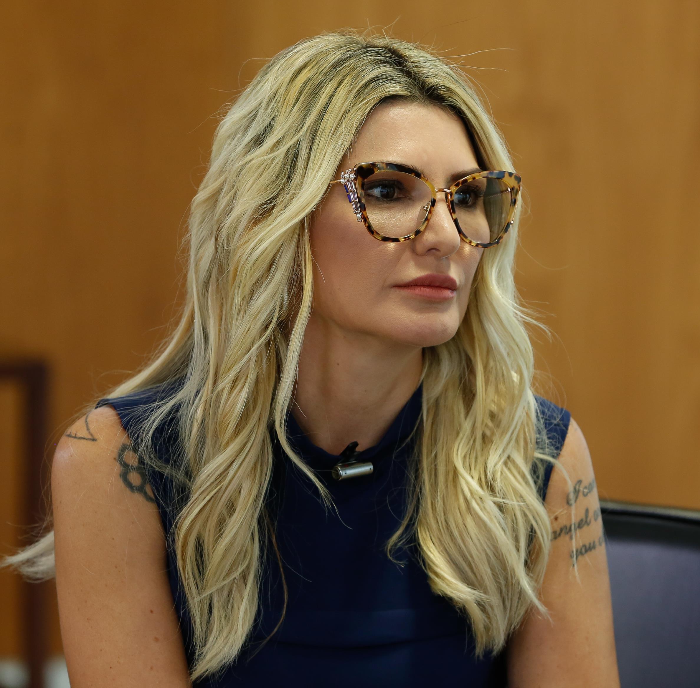 A atriz e apresentadora Antonia Fontenelle durante entrevista em 2019