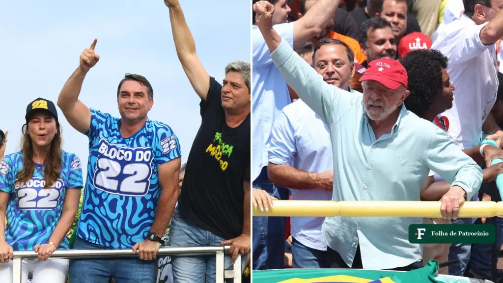 Apuração do segundo turno: Flávio Bolsonaro e Lula acenam a apoiadores em atos no Rio de Janeiro na véspera da votação (Fotos: Tomaz Silva/Agência Brasil)