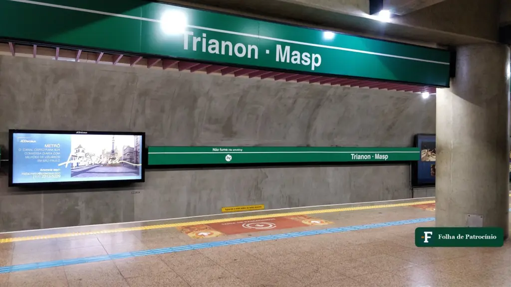 Estação Trianon-Masp do metrô, na Avenida Paulista, onde houve o ato pró-Lula