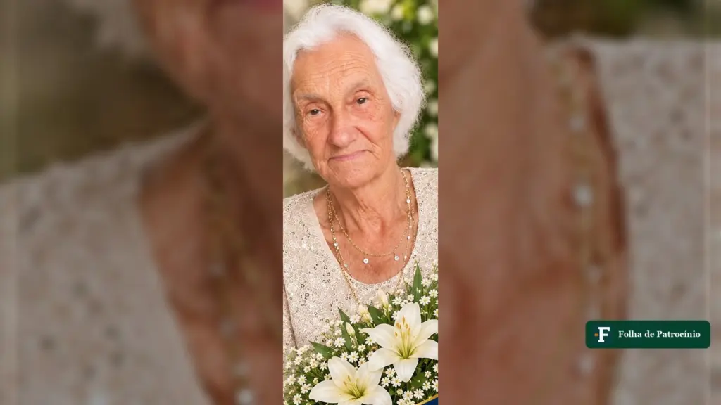 Retrato de Áurea Teixeira da Silva Caixeta, de 89 anos, divulgado pela Funerária Frederico Ozanam com a nota de falecimento