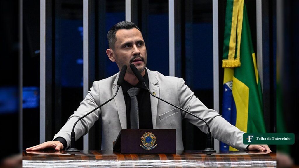 Cleitinho e Falcão: o senador Cleitinho Azevedo discursa na tribuna do Plenário do Senado