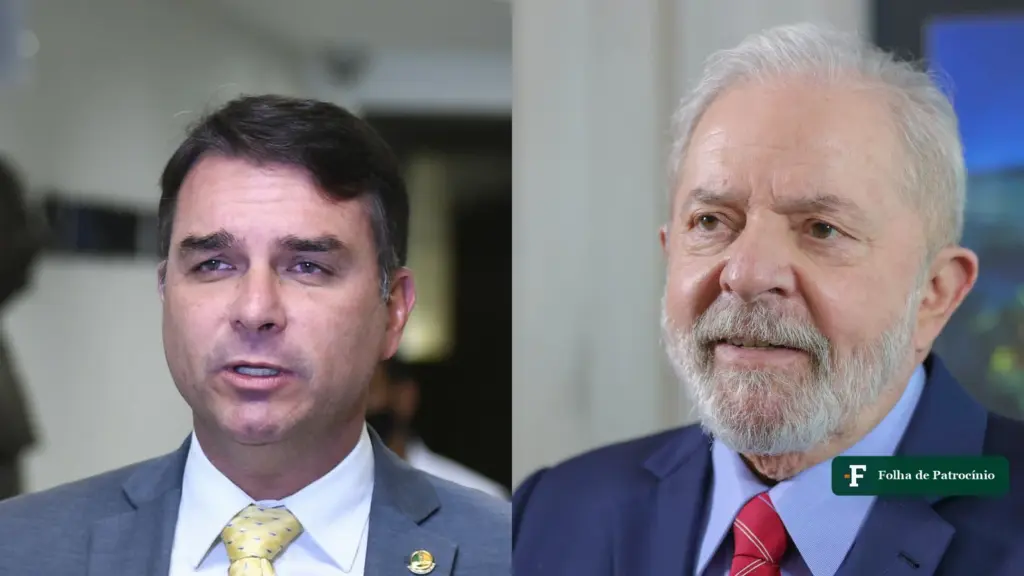 Flávio Bolsonaro e Lula, candidatos cujas falas passaram pela checagem do debate da Globo